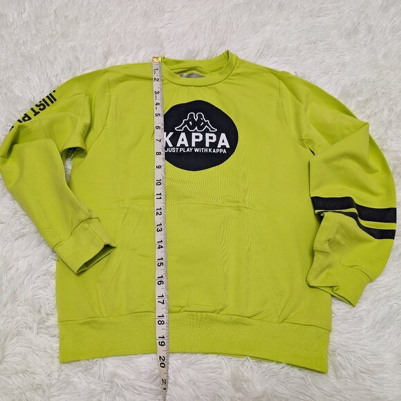 Kappa Unisex Crew Neck Light Green Pullover Loopknit with logo Sweatshirt NWOT - Picture 5 of 8